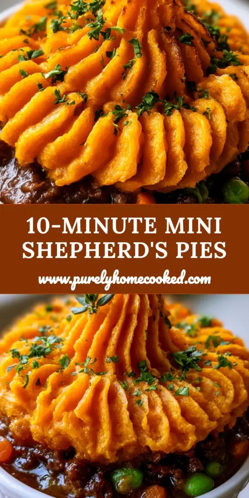 Irish Beef Sweet Potato Mini Pies: A Gourmet Individual Comfort Feast 3 A close-up of a handheld Irish beef sweet potato mini pie in a white ramekin with toasted orange peaks. (Irish beef sweet potato mini pies)